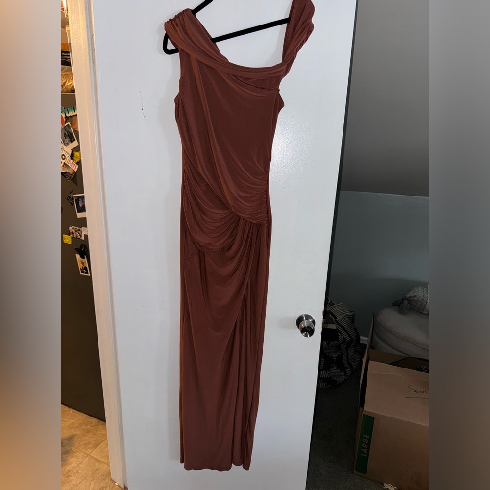 Slit long dress